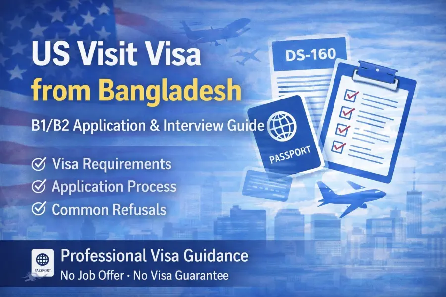 US Visit Visa (B1/B2) from Bangladesh: Complete Application & Interview Guide