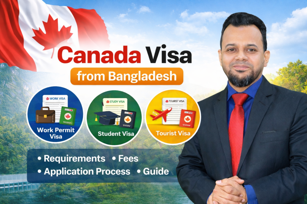 Canada Visa from Bangladesh | Work Permit, Student, Visit Visa