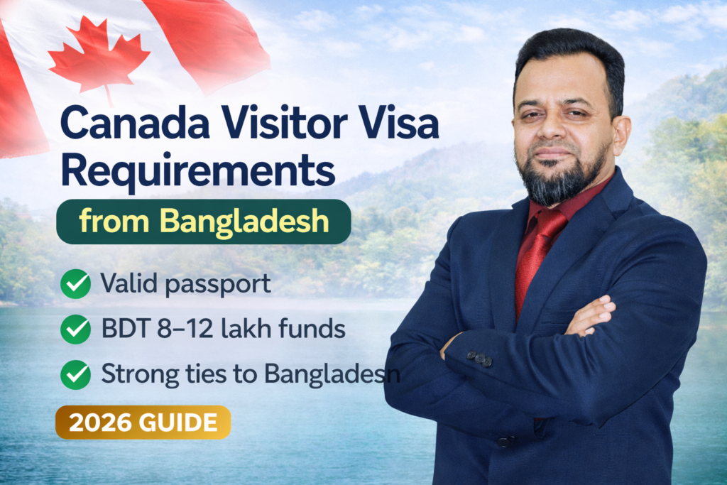 Canada visitor visa Bangladesh guide. Discover eligibility, bank balance, and required documents.