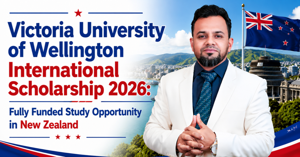 Victoria University of Wellington International Scholarship 2026 Fully Funded Study Opportunity in New Zealand